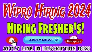 Wipro Elite Recruitment 2024  Hiring for Freshers  Apply Now