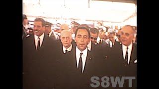 King Hasan II of Morocco visits the Italian industrial exhibition in 1964