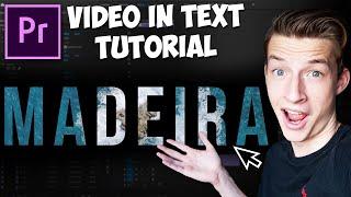 How to put VIDEO inside TEXT In Adobe Premiere Pro 2023 Tutorial Video In Text Shape Effect