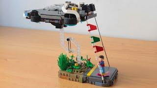 Lego Tensegrity Delorean from Back to the Future MOC