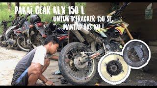 Pemasangan Gear D’tracker 150 SE dengan Gear KLX 150 L tiada duanya Jamin mantap.