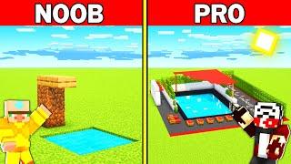 NOOB vs PRO EN İYİ HAVUZ YAPI KAPIŞMASI - Minecraft