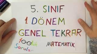 5.Sınıf MATEMATİK 1. dönem sil baştan Neler Öğrendik?