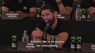 Khabib and Islam Makhachev Throwing Shade At Eachother