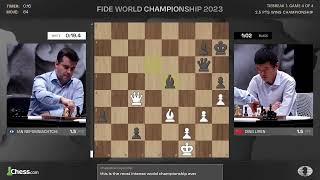 Final 4 minutes of the Chess World Championship Match 2023