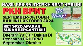 No Hoax.. Hasil Cek Saldo PKH BPNT Hari Ini 1 Oktober & Daerah² Yang Cair Duluan