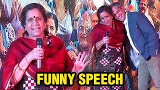 Hilarious Speech By Usha Nadkarni  Meet The Cast Of Ventilator  Marathi Movie 2016  Zee Studios