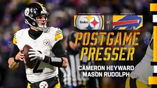 Rudolph & Heyward Postgame Press Conference Wild Card Round at Bills  Pittsburgh Steelers