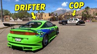 Drift Cars vs COPS - Forza Horizon 5