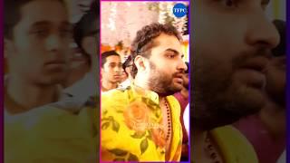 Mass ka Das #Vishwaksen at The pooja ceremony of #Laila #tollywood #entertainment #yt #viral