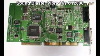 Sound Blaster OPL3 Comparison - AWE32 SB16 Vibra 16s and Vibra16XV