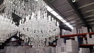 Maria Theresa Royal Chandelier 48 Light Chrome W120cm