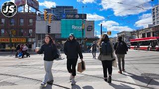 Saturday on College Street  Downtown Toronto Walk April 2024