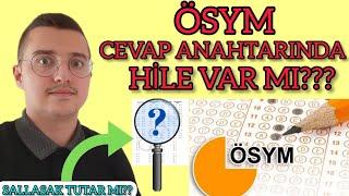 ÖSYM CEVAP ANAHTARINDA HİLE VAR MI YKSDE SORU SALLASAK TUTAR MI  BAŞIMDAN GEÇEN OLAYLAR.... #YKS