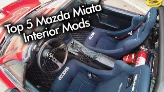 Top 5 Interior Mods for the Mazda MX5 Miata