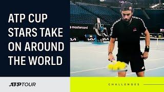 Players Take On Around The World Challenge For 2021 ATP Cup