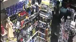 Drunk Guy stops Robbery