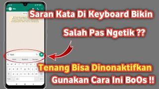 Cara menghilangkan Saran kata Otomatis di keyboard xiaomi 2023