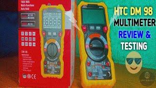 HTC DM 98 MULTIMETER UNBOXING AND REVIEW  Digital multimeter testing  #trending #multimeter