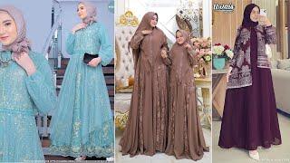 Model Baju Couple Syari Dan Gamis Brokat Premium Terbaru Cocok dipakai Lebaran