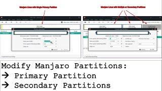 Modify Partitions on Manjaro Linux