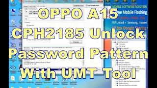 OPPO A15 Screen Lock Remove  CPH2185 Unlock Password Pattern With UMT Tool 100% Working
