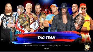 CHAMPIONS vs. LEGENDS  4v4 Tag Team Elimination Match  WWE 2K24
