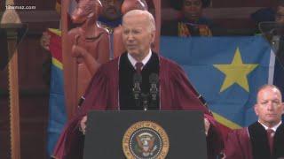 Mixed response at Morehouse College during President Joe Bidens commencement speech