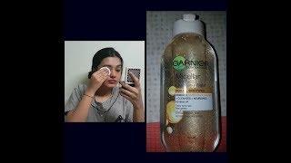 Garnier micellar oil infused cleansing water review & demo  affordable makeup remover india