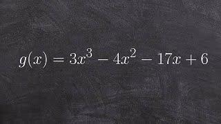 How to apply the rational root test to determine your rational zeros