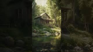 Woodland Haven A Serene Escape by the Stream on a Summer Day #shorts #nature #relaxingsounds