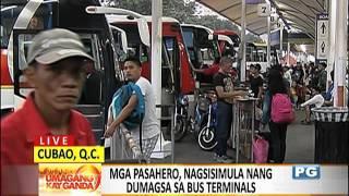 TINGNAN Sitwasyon sa Araneta bus terminal NLEx