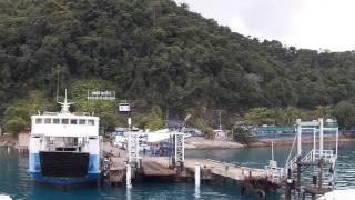 From Trat to Koh Chang by ferry  Time lapse  От Трата до Ко Чанга на пароме