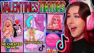 REACTING TO THE BEST VALENTINES DAY ROYALE HIGH TIKTOKS FOR THE EVERFRIEND UPDATE  ROBLOX