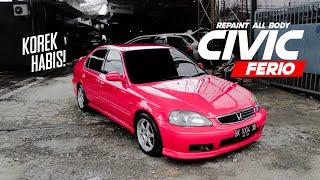 REPAINT ALL BODY HONDA CIVIC FERIO - CAT LAMA DI HAJAR HABIS