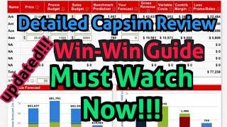 Capstone Capsim Round 1 Decision Detailed Review 2024