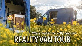 Reality VAN TOUR  What a lived-in van really looks like