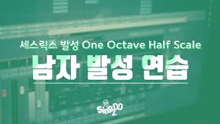 남자 발성 연습 스케일 - 세스릭스 발성 One Octave Half Scale긴 발성 스케일 l 씽투디오