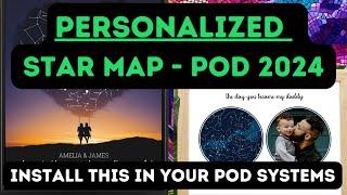 Personalized Print on Demand 2024 Tutorial - How to Create a Star Map Canvas - AnywherePOD