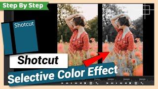 Color Isolation or Selective Color Effect  Shotcut Tutorial