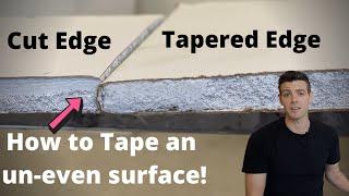 How to Tape Un-even Drywall Joints