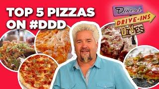 TOP 5 Pizzas in #DDD Video History with Guy Fieri  Diners Drive-Ins and Dives  Food Network