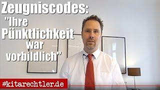 Kitarecht Folge 291 - Zeugniscodes Wenn im Arbeitszeugnis für Erzieher die Pünktlichkeit...