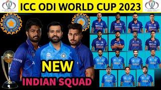 ICC ODI World Cup 2023  Team India New Best Squad  Indian Team New Squad For ODI World Cup 2023