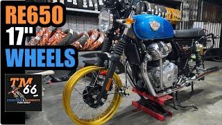 ROYAL ENFIELD 650 - Giving this INTERCEPTOR a BETTER pair of wheels - quick parts guide