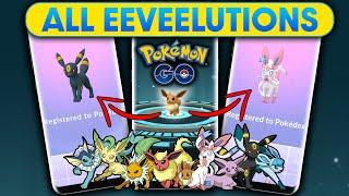 HOW TO GET ALL THE *EEVEELUTIONS* in POKEMON GO Including Sylveon