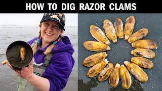 The Best Way to Find & Dig Razor Clams How to Dig Razor Clams in Washington