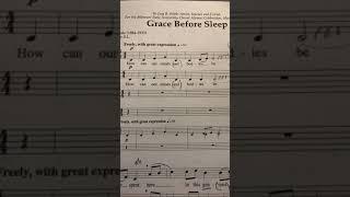 Grace before demo SATB