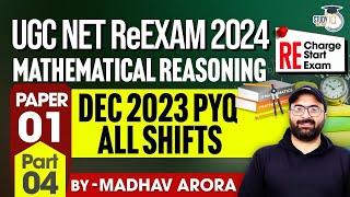 UGC NET Re-Exam 2024  UGC NET Paper 1  Mathematical Reasoning  PYQ Dec 2023  Madhav Arora