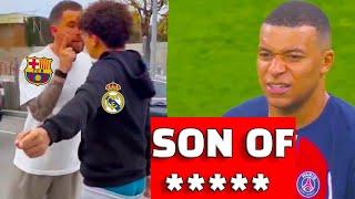 Conflict between Mbappe and Enrique  Barcelona player yelled at the Madrid fan